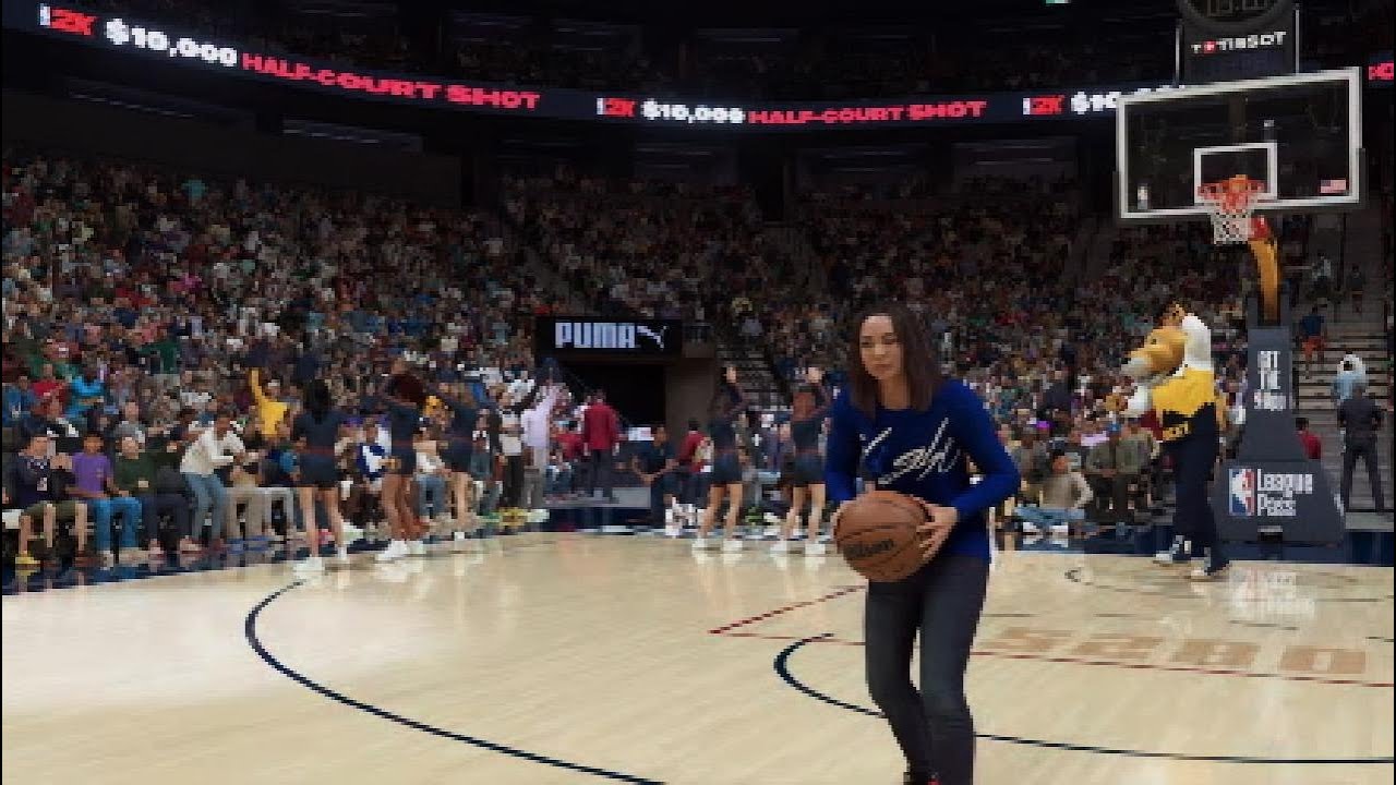 NBA 2K26 PS5 Gameplay - Halftime $10000 Half-Court Shot