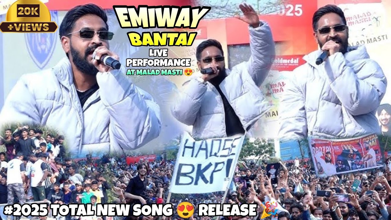Выступление Emiway Bantai на Malad Masti #2025 | Публика сошла с ума 😧 | BKP @EmiwayBantai