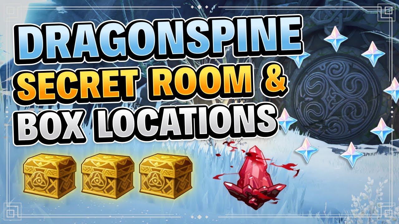 Dragonspine Secret Room & Box Locations (HIDDEN CRIMSON AGATE) Genshin Impact Princess Priest Scribe