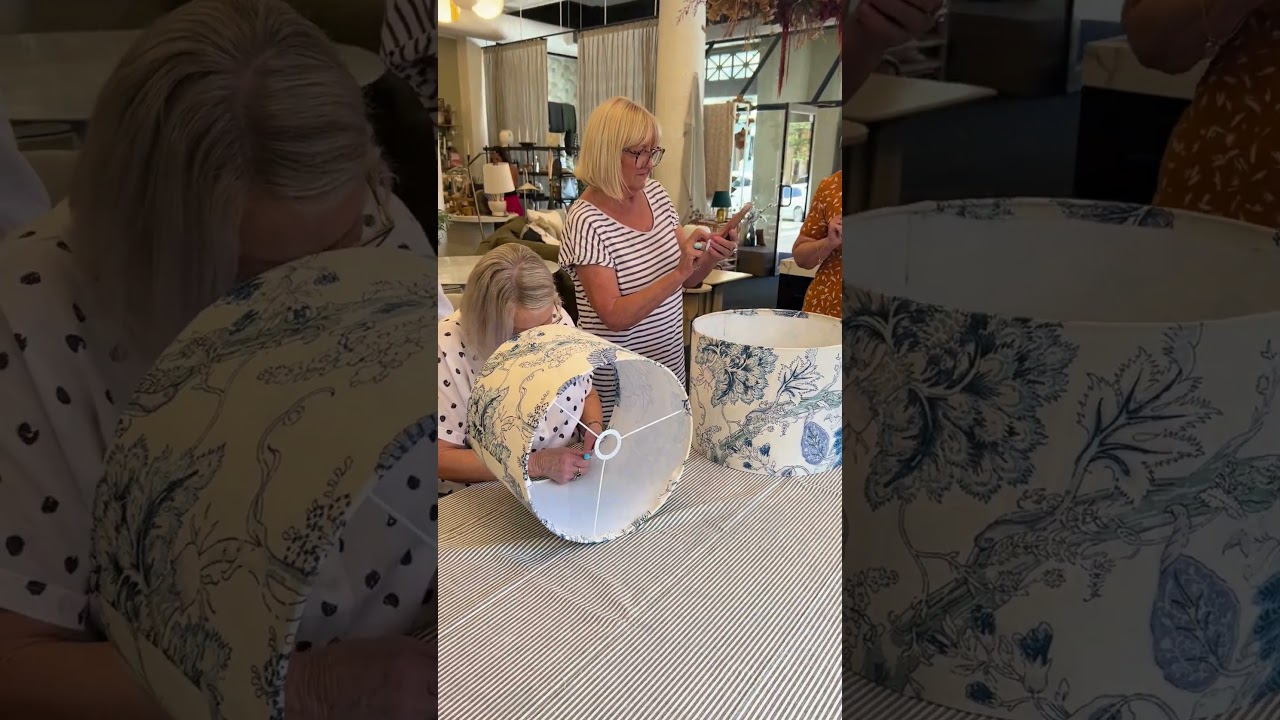 Learn from the experts in lamp shade making and design
