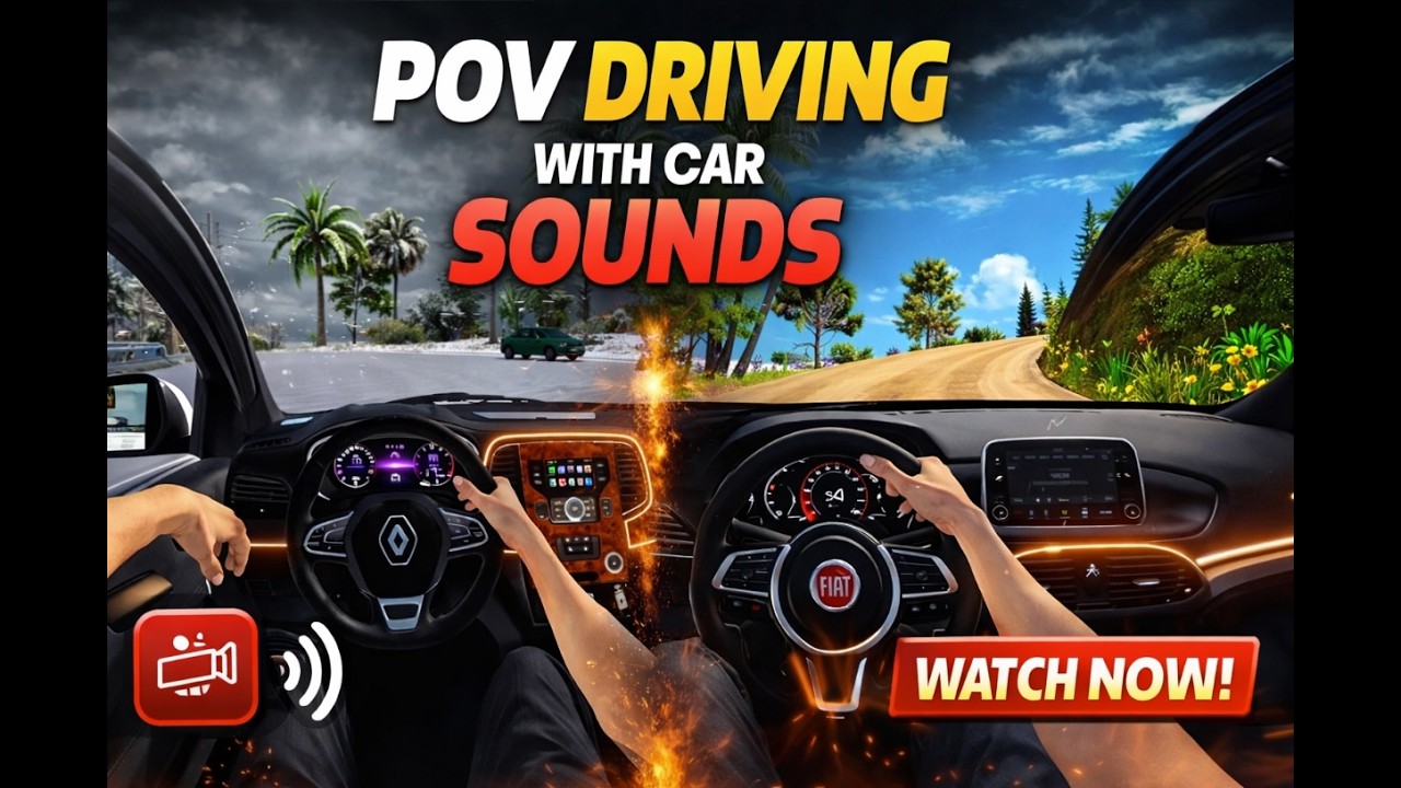 POV Driving Experience 🚗 Real Car Sound | Relaxing Long Drive #pov #car