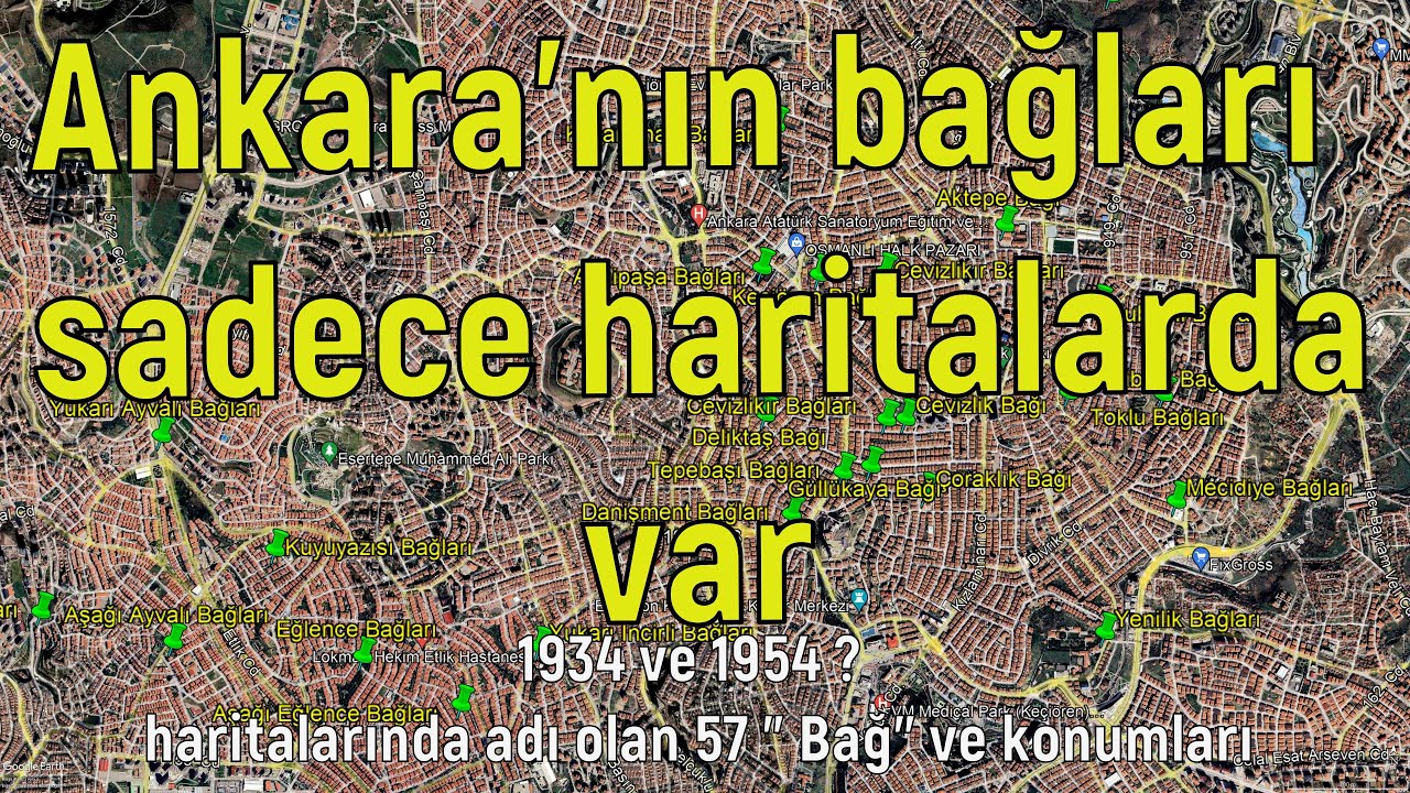 Ankara'nın Bağları ve konumları (10.09.2023)