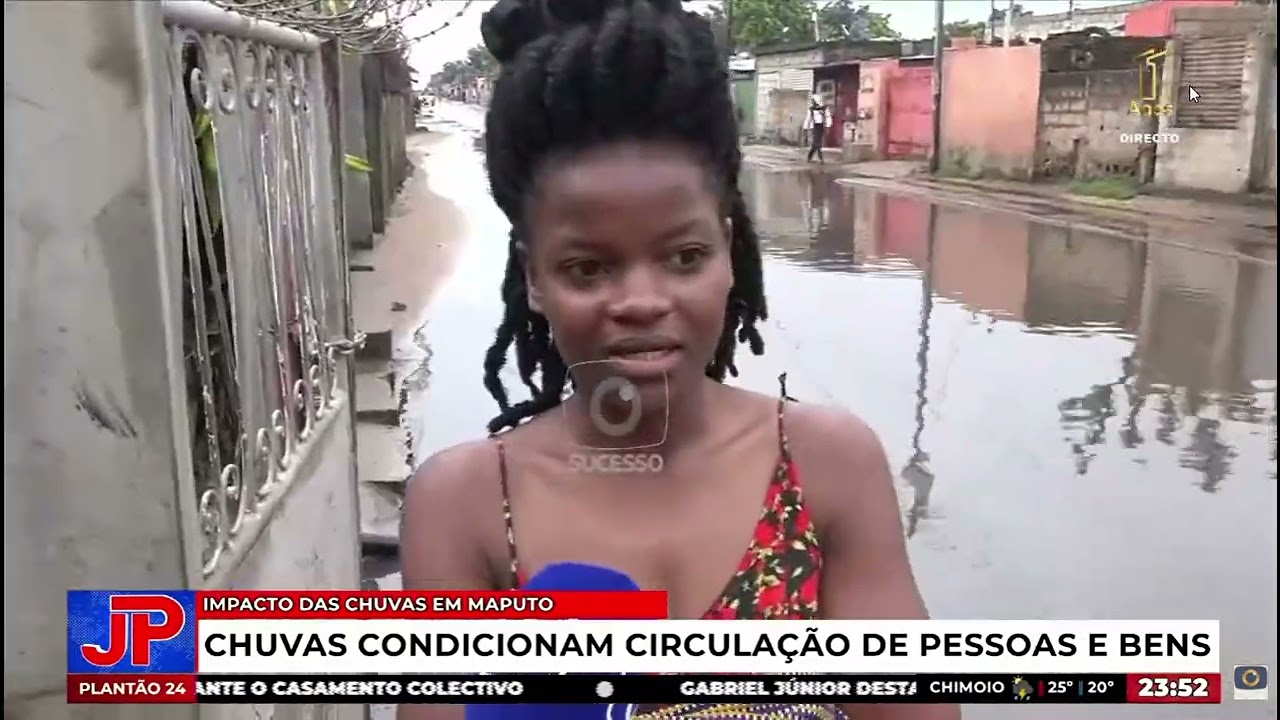 CHUVA TRANSFORMA BAIRROS DAS CIDADES DE MAPUTO E MATOLA EM RIOS