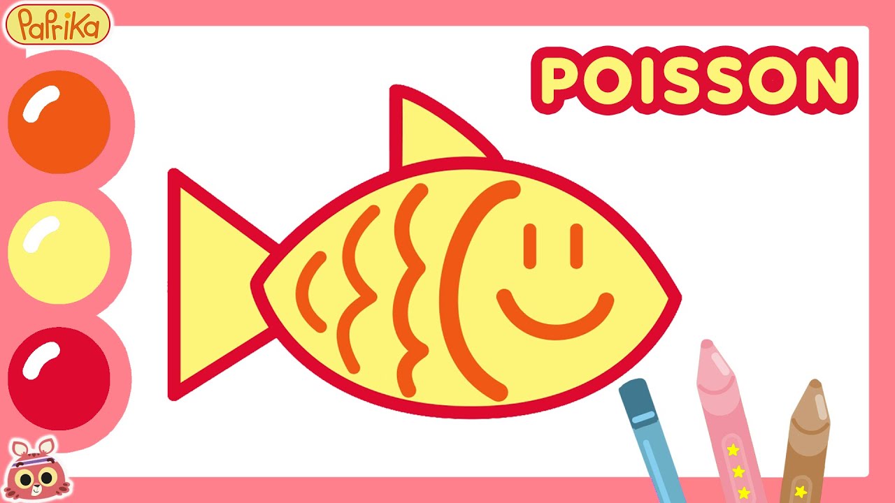 POISSON D'AVRIL 🐟 APPRENDRE À DESSINER UN POISSON 🐠 | Dessine avec les jumeaux Paprika