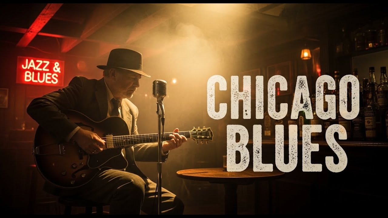 Chicago Blues Slow Playlists Rock | Emotional Bar Lights Fade