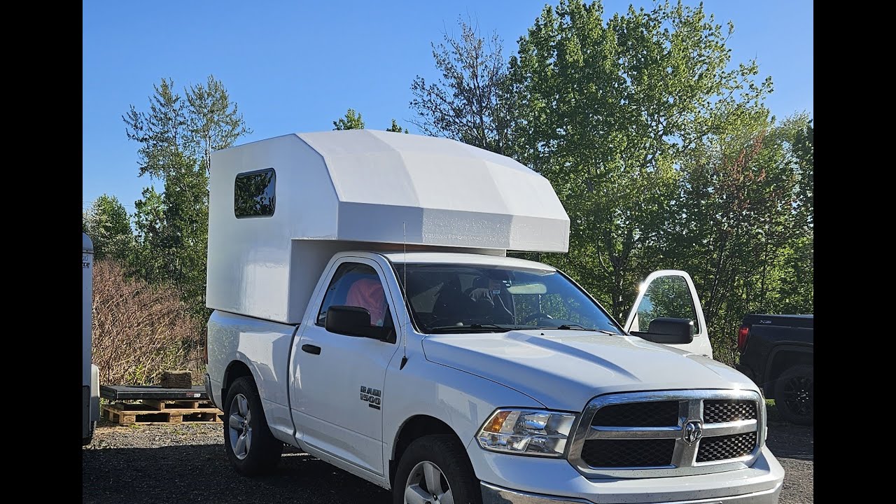 Camper Build SIP panels and fiberglass skin.