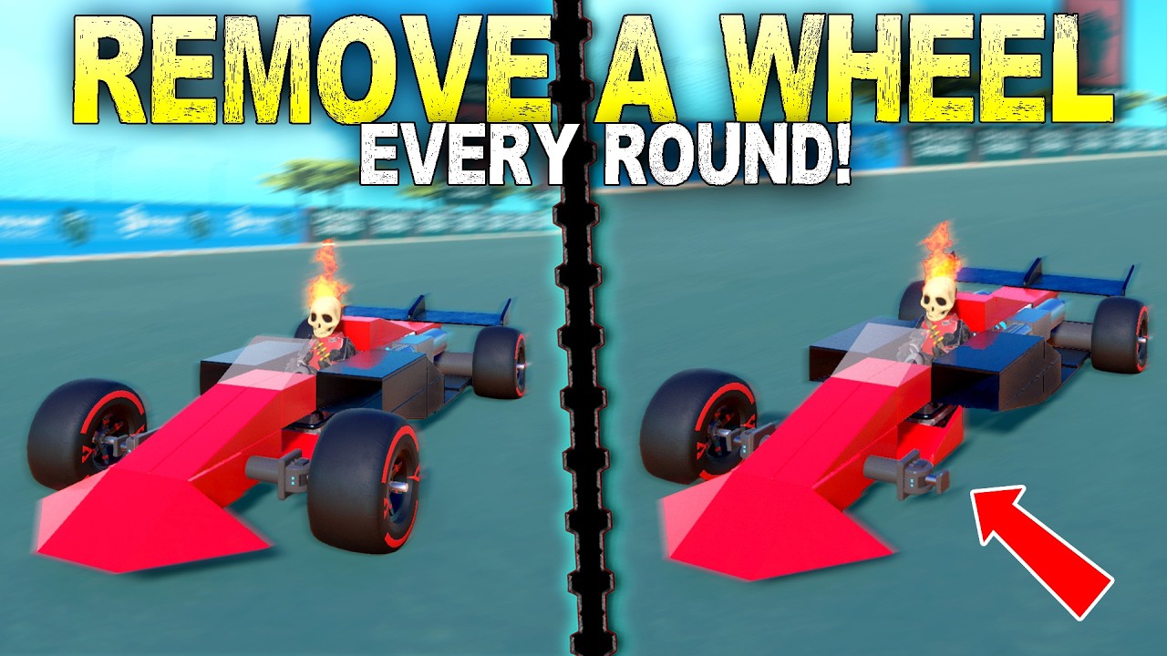Every Round We REMOVE A WHEEL From Our Race Cars!