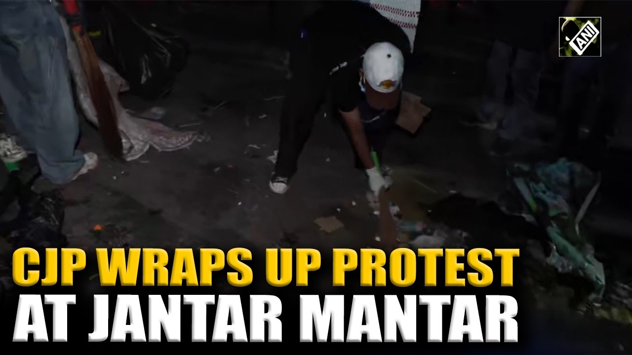 CJP wraps up its 36-Day protest at Jantar Mantar after resignation of Dharmendra Pradhan