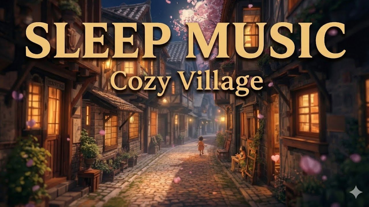 Deep Sleep Music | Peaceful Fantasy Village Ambience