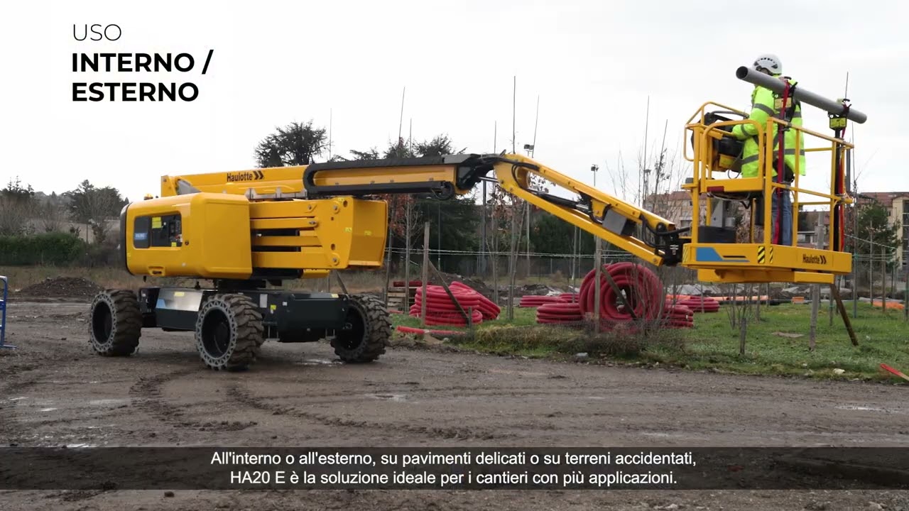 Haulotte piattaforma a braccio articolato elettrica HA20 E