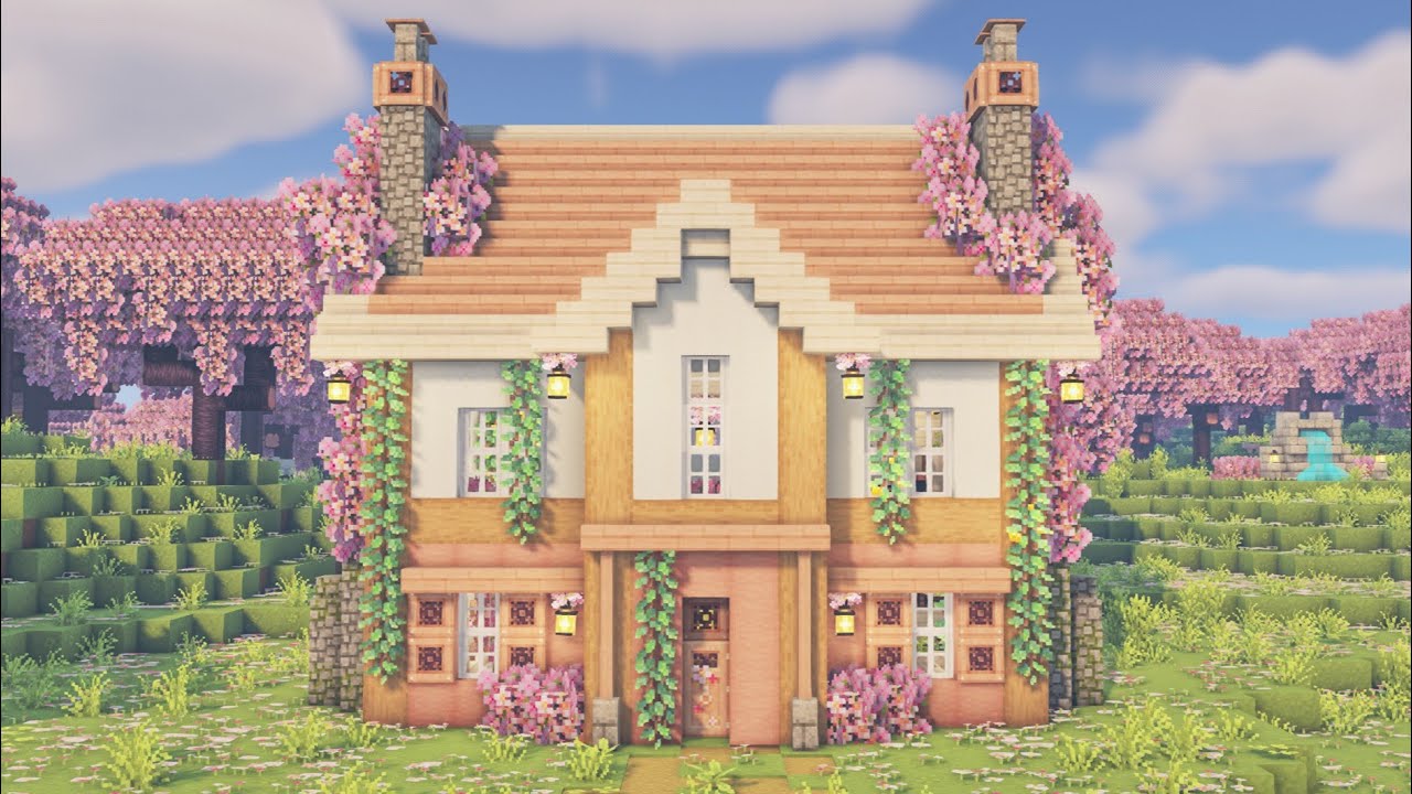 Minecraft | How to build a Cherry Blossom House