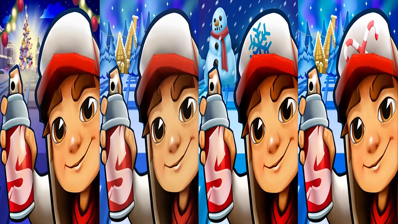 Subway Surfers : Winter Wonderland 2025 🆚 North Pole 2023 🆚 Subway City XMas 2022 🆚 North Pole 2021