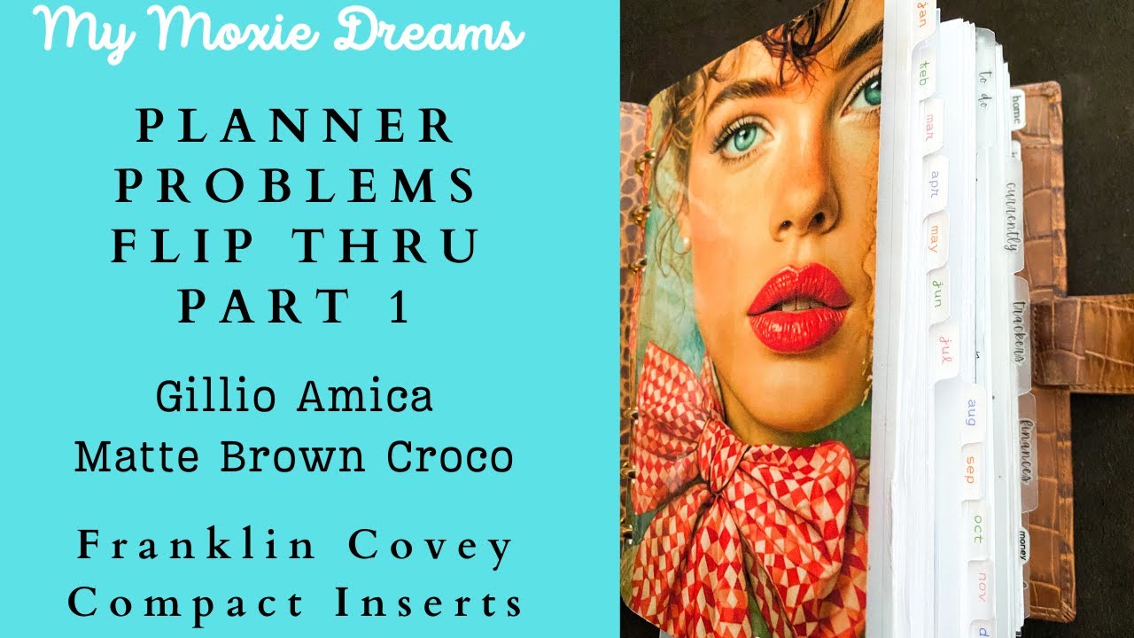 Planner Problems | DETAILED Flip Thru | Part One | Gillio Amica | FCC Compact Inserts #plannerflip