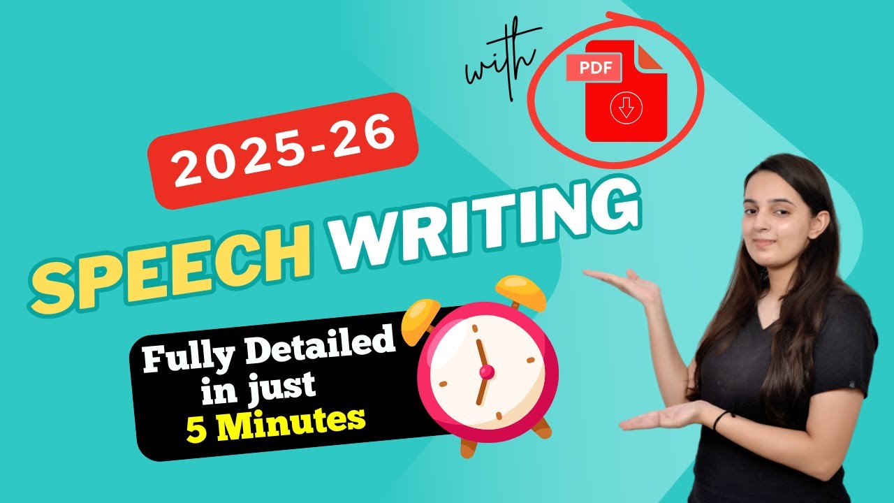 Speech Writing Class 11 English Grammar CBSE I Speech Writing Class 11 English Format
