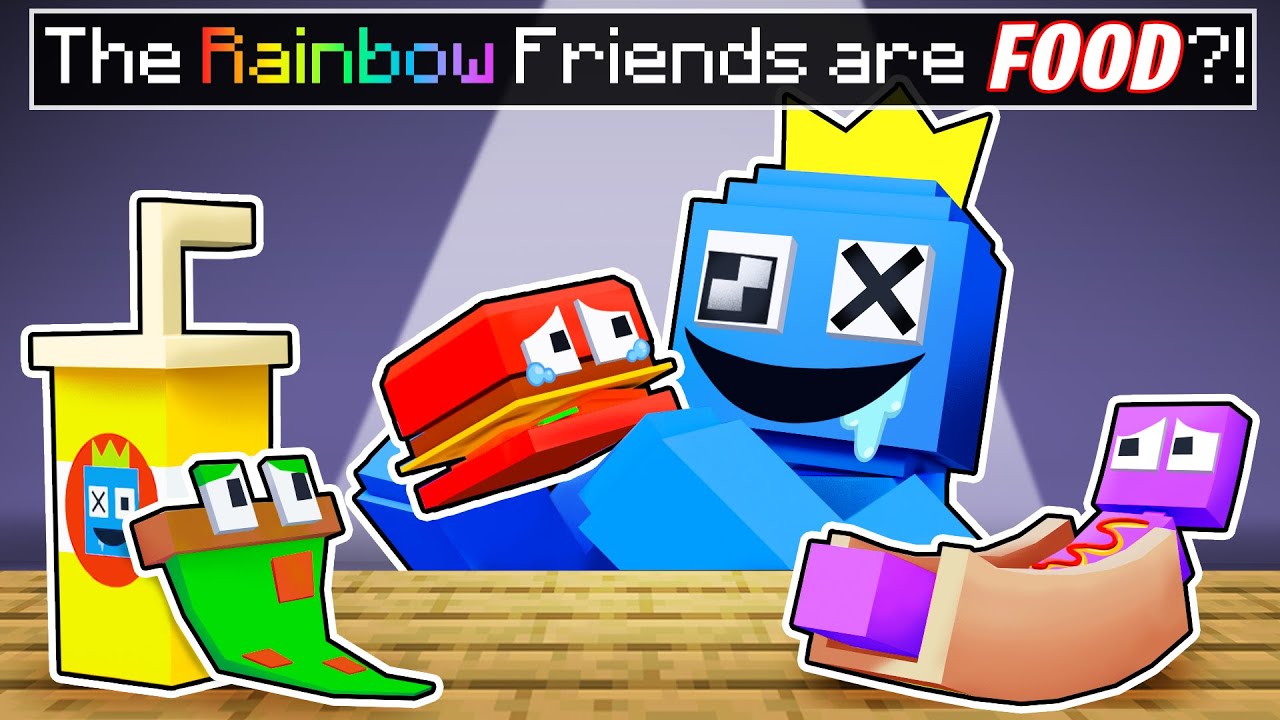 The RAINBOW FRIENDS are FOOD in Minecraft?!