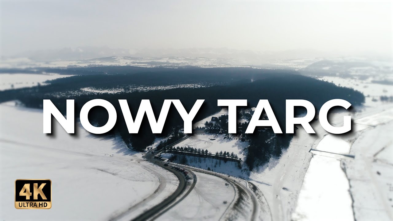 Nowy Targ z drona | Zima | LECE W MIASTO™ [4k]