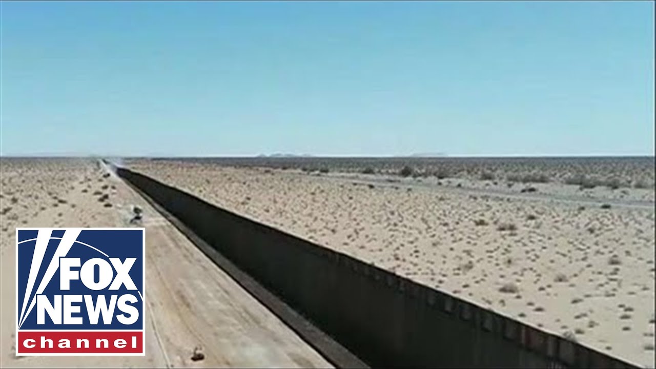 CBP releases drone footage showing 'new wall system' being built
