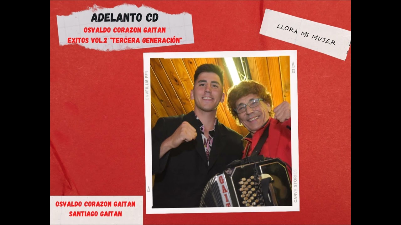 LLORA MI MUJER - Osvaldo Corazon Gaitan (ADELANTO CD Exitos Vol.2 Tercera Generación)