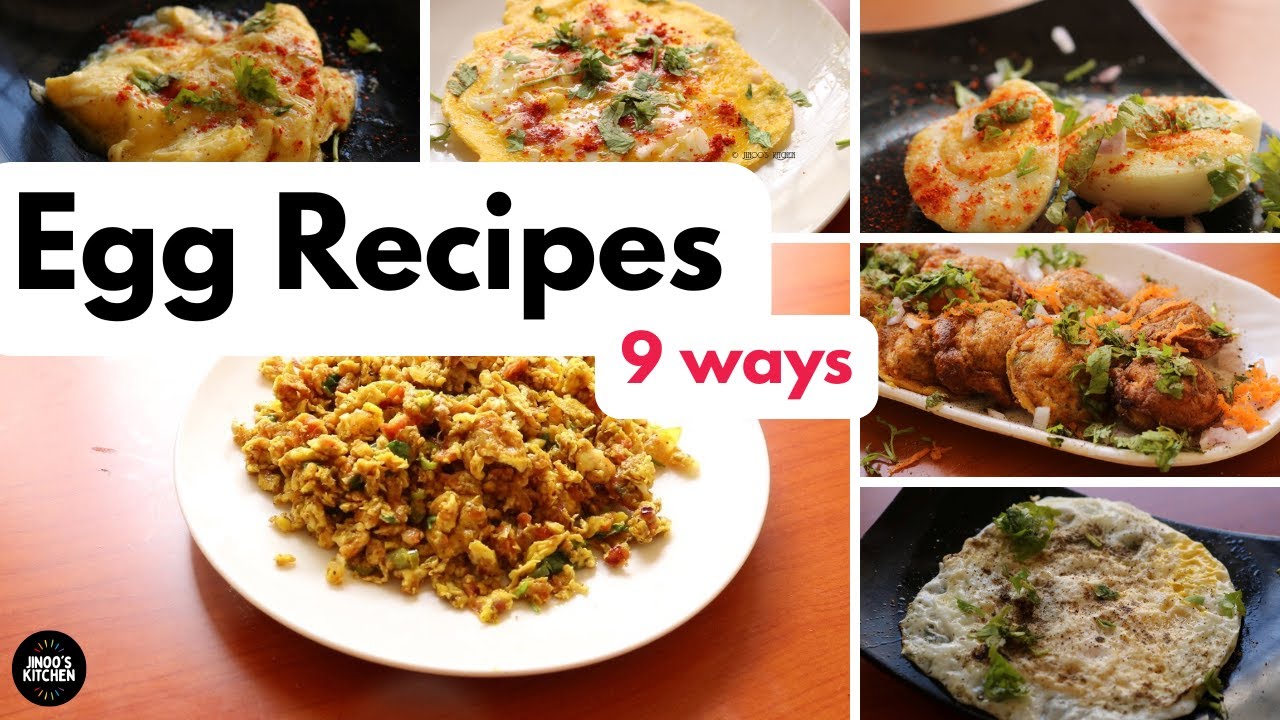 Egg recipes Indian style 9 different ways | street food style egg recipes south Indian style
