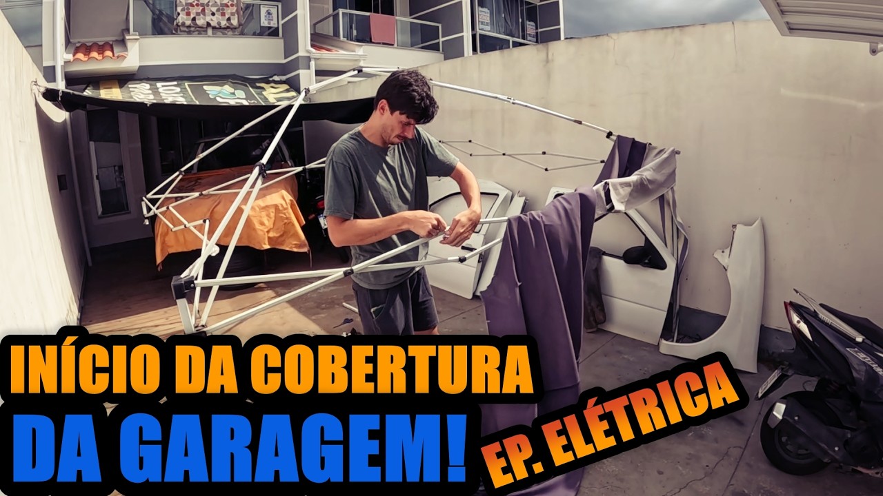 COBERTURA DA GARAGEM PARTE 1, ELÉTRICA!