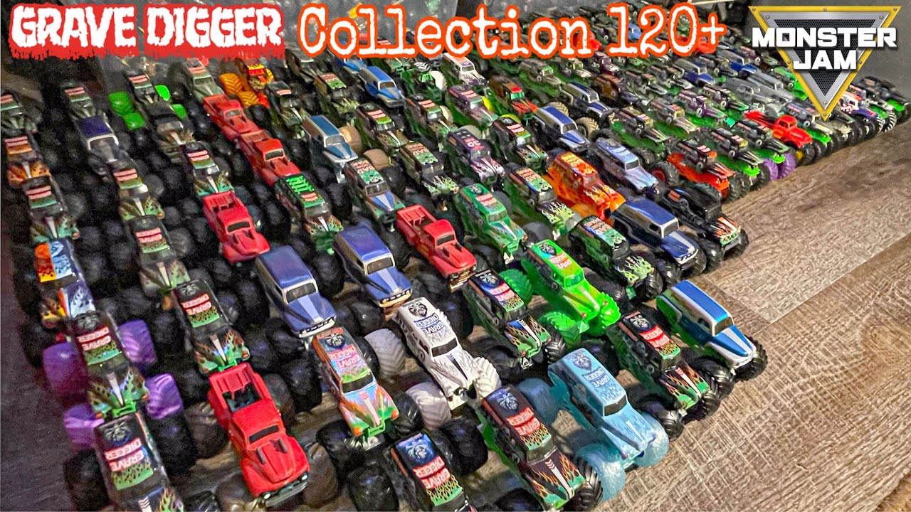 My Grave Digger Diecast Monster Jam Collection 2022 (120+ TRUCKS)