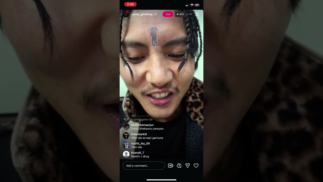 Vten chilling in Instagram Live #GundaVten #vten 