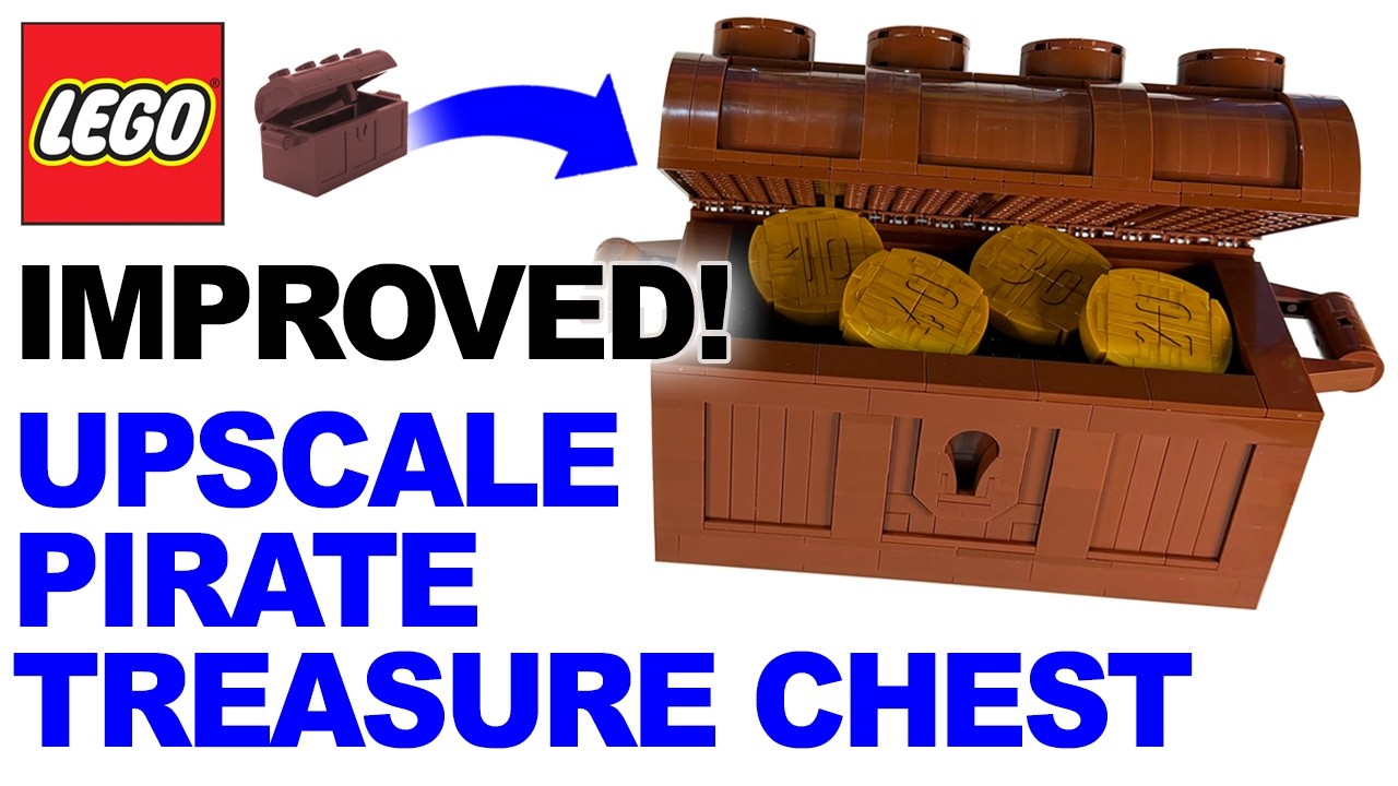 Upscaled Lego Pirate Treasure Chest - IMPROVED!