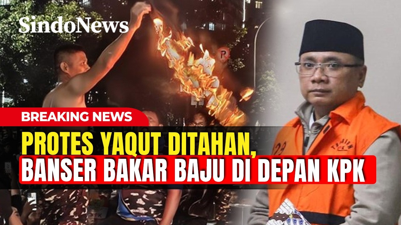 Mantan Menag Yaqut Resmi Ditahan, Banser Geruduk Gedung KPK | Breaking News | 12/03