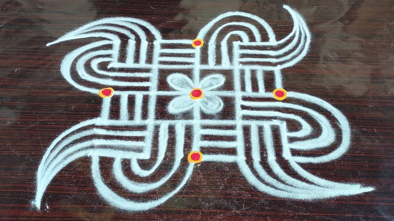 Easy rangoli designs 🌸💐 எளிமையான அழகிய கோலம் 🏵️ கோலங்கள் 🌹