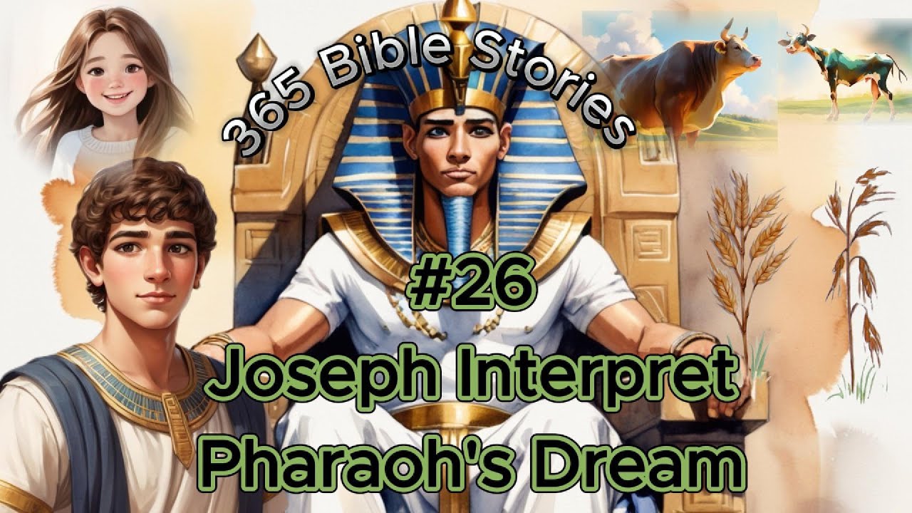 Joseph Bible Story | interpret Pharaoh's Dream | 365 Bible Stories  #26 | Sunday School Lessons