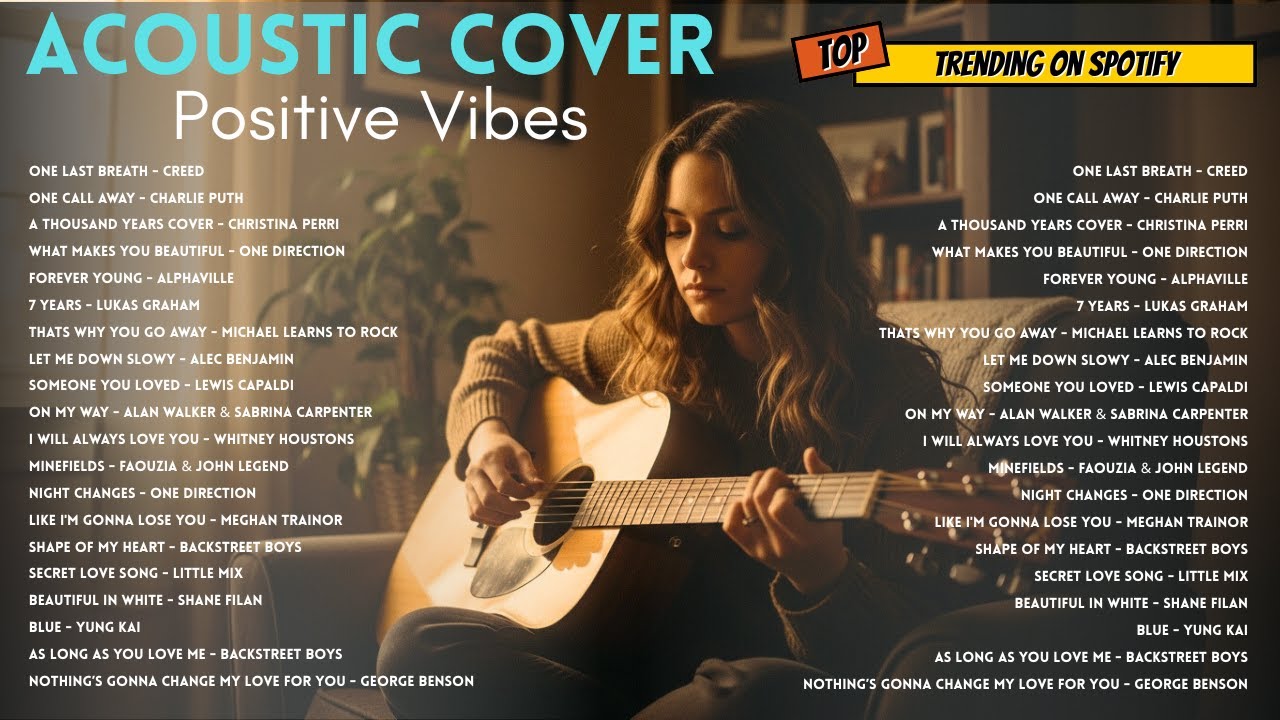 Soft & Positive Vibes 🌙🎧 || English Acoustic Cover Songs for Relaxing, Healing & Calm