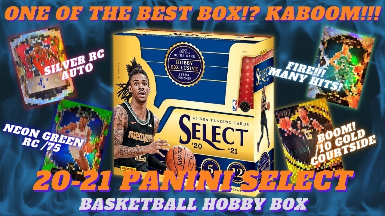 20-21 Panini Select Basketball Hobby Box | Gold Courtside 10/10 | Neon Green RC | Silver RC Auto
