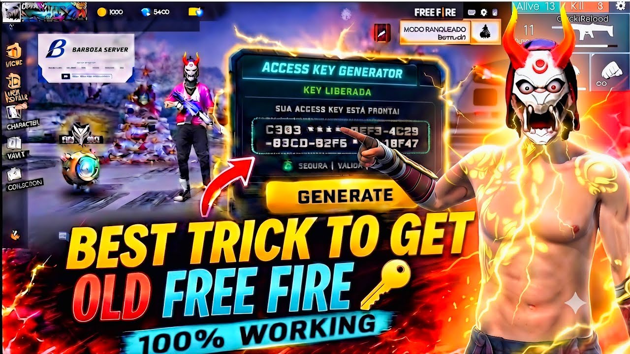 How To Get Old Free Fire 2018 Key 🔑 How To Download Old FF 2018 & Play In 2026 (Fix Errors)
