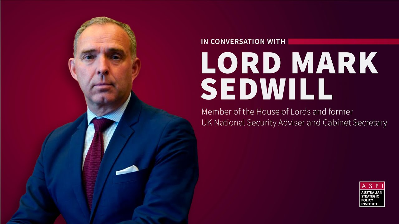 In-conversation with Lord Mark Sedwill on his Fusion Doctrine and national security in 2025