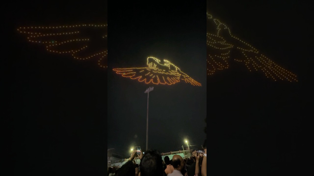 Trivandrum Onam 2025 | India&rsquo;s Biggest Drone Show 🔥🔥 #droneshow #trivandrum #onam2025