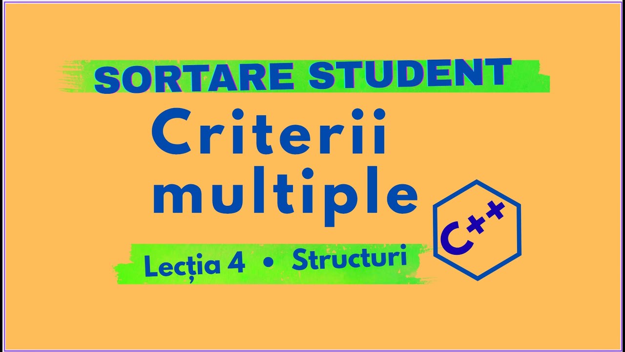 C++ | Vector de structuri: sortarea studenților după medie  și nume