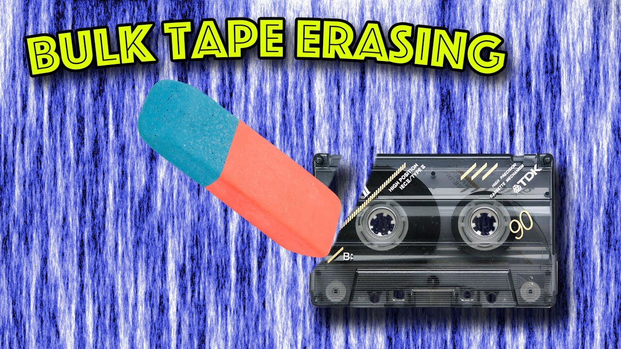 A quick video on bulk tape erasing.