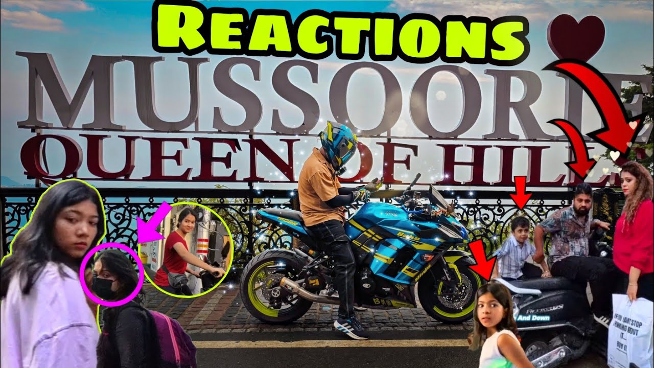 Mussoorie Market Reaction on My  Ninja1000 💞 || Dehradun Market Reaction on My Superbike ❤️