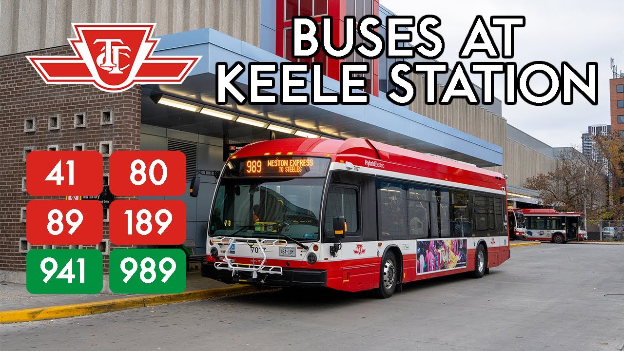 TTC Buses at Keele Station