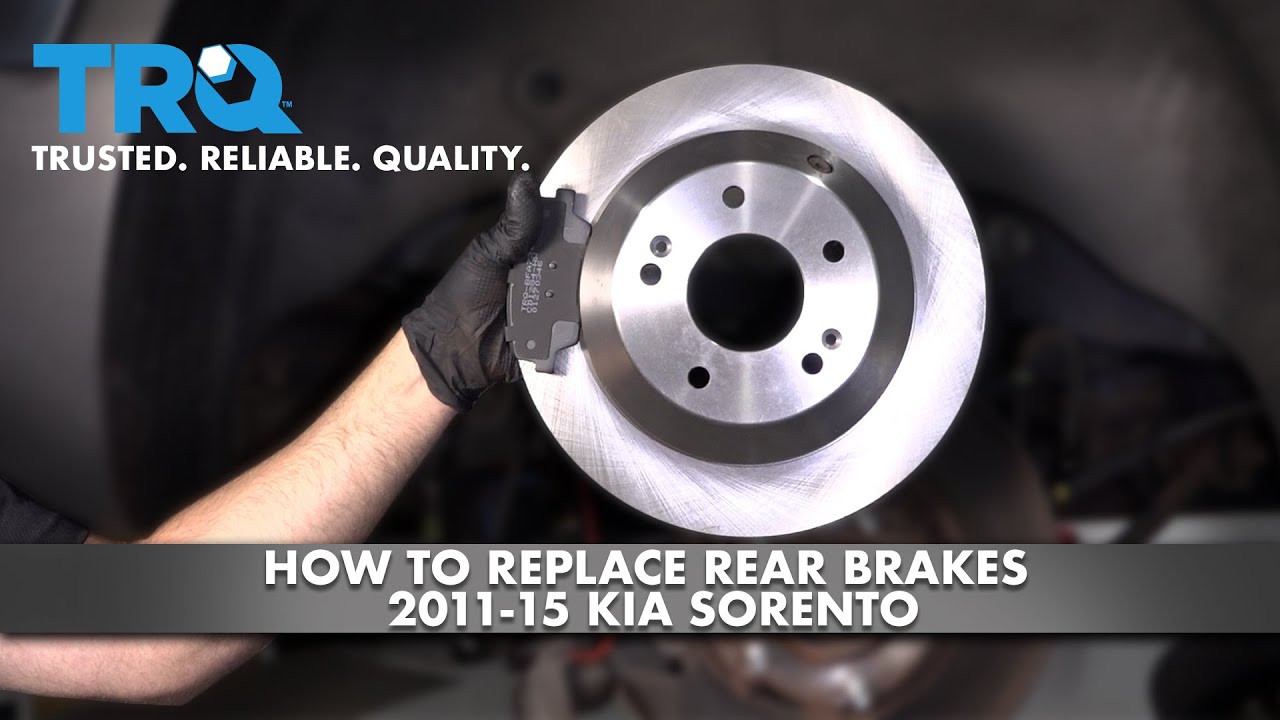 How To Replace Rear Brakes 2011-15 Kia Sorento
