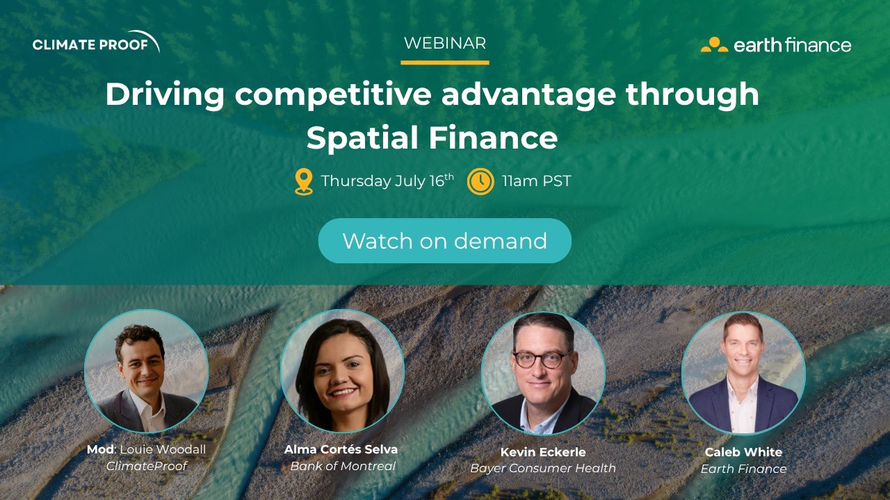 Webinar: Driving competitive advantage through Spatial Finance