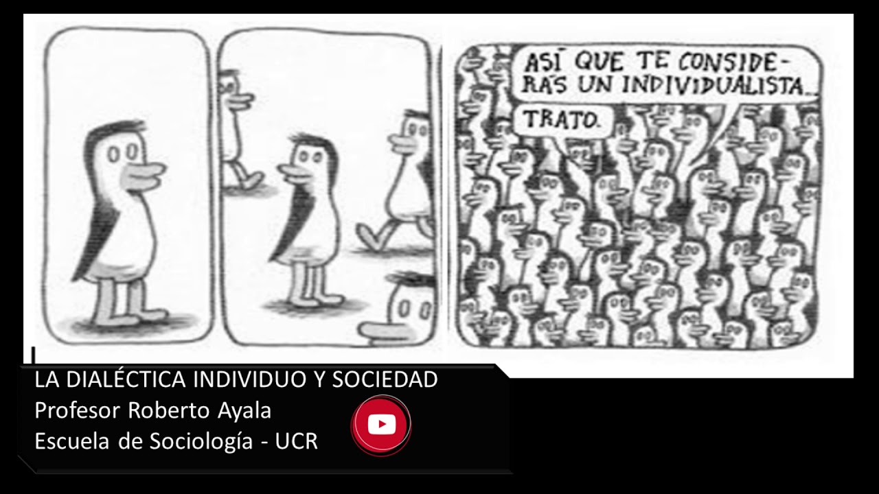 Dialéctica Individuo y Sociedad. Dr. Roberto Ayala Escuela de Sociología - UCR