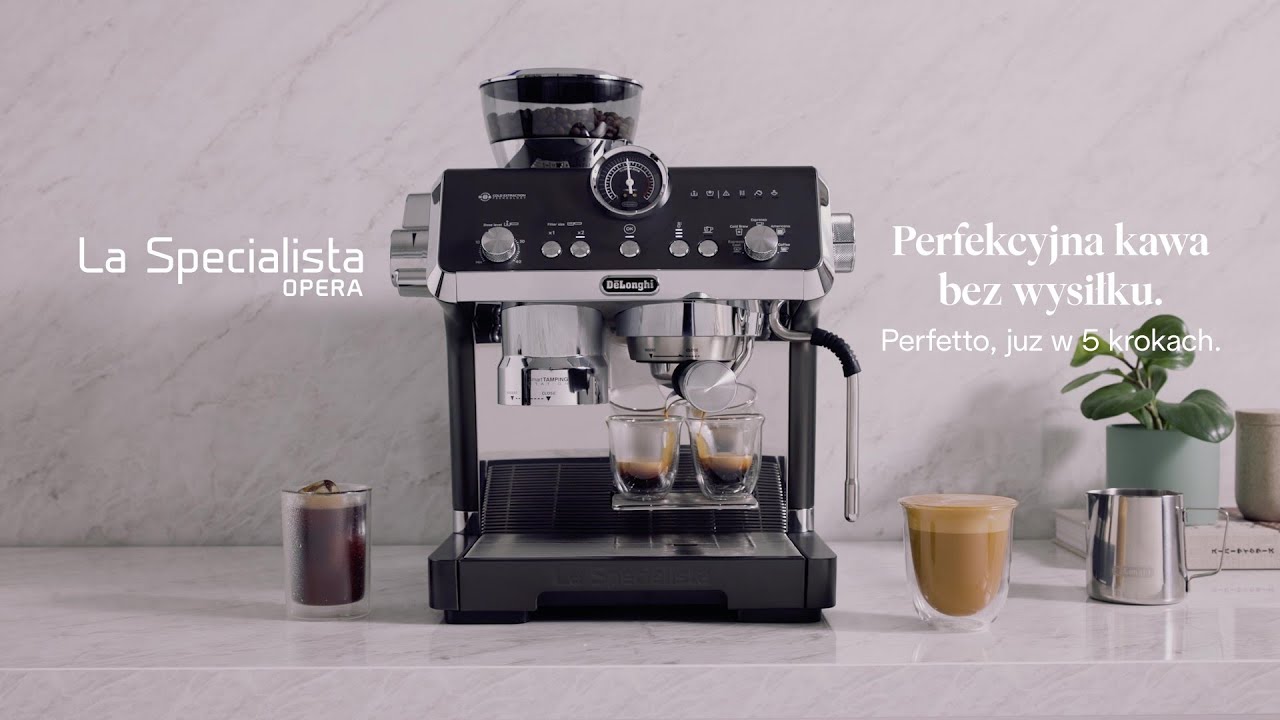 5 krok&oacute;w do kawy w stylu Perfetto | De&rsquo;Longhi La Specialista Opera Black