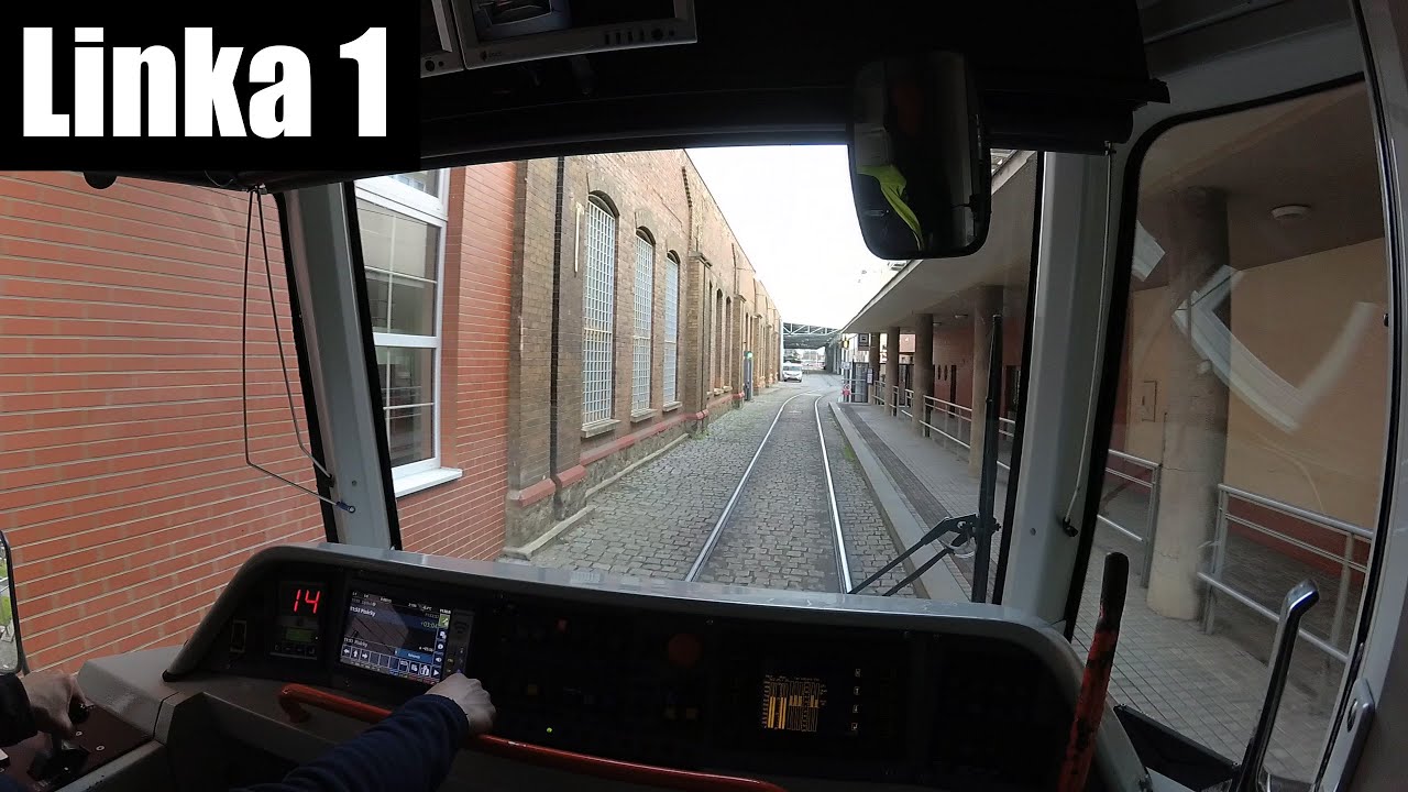 Linka 1 Brno -- Řečkovice - Pisárky [Vario LF2R.E+LFR.E] [Tram Cab View]
