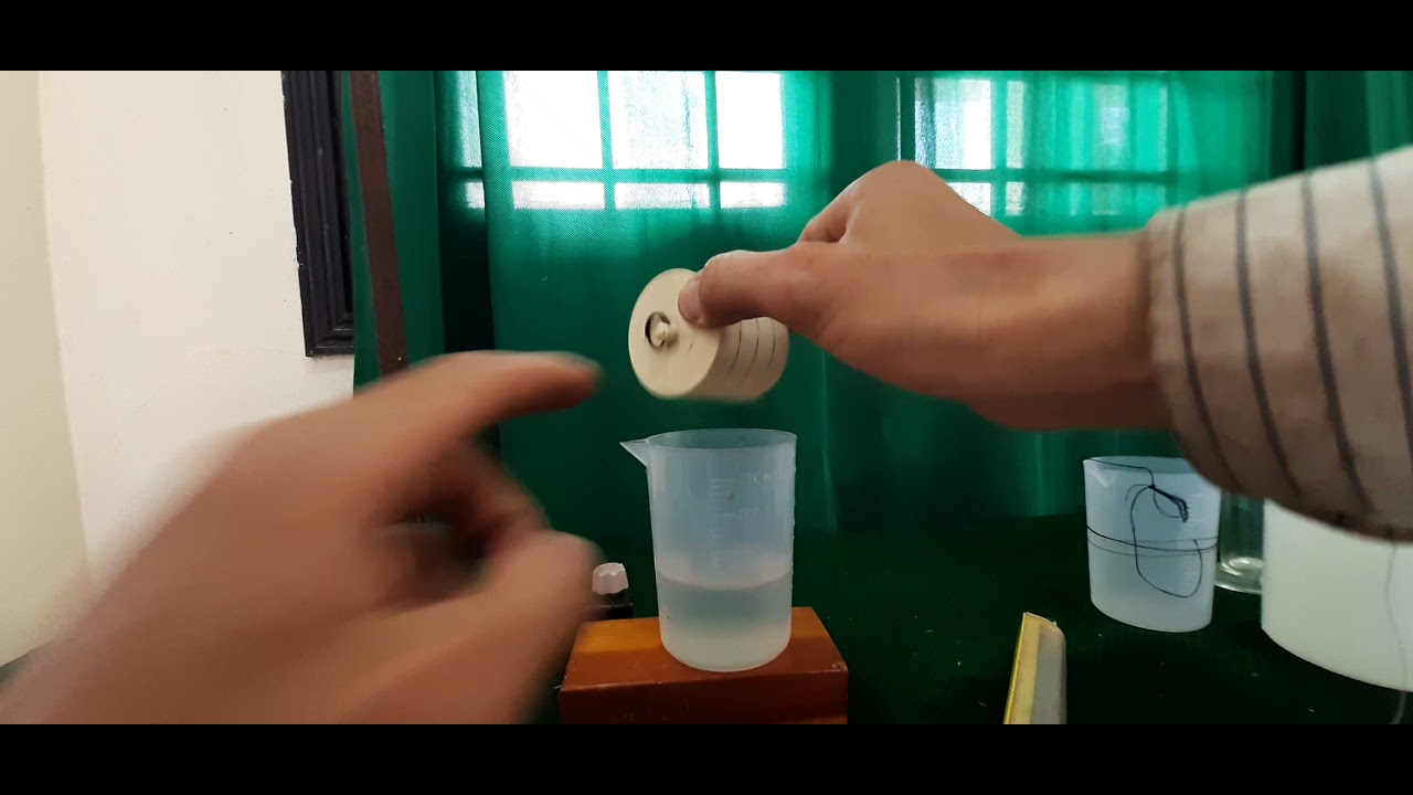 Thí nghiệm kiểm tra độ lớn lực đẩy Ác Si Mét