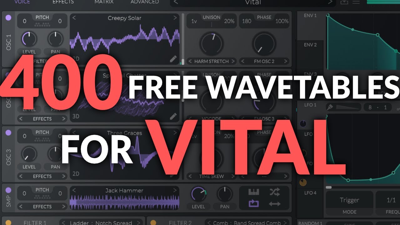 400 FREE wavetables for Vital - Matt Tytel Synth