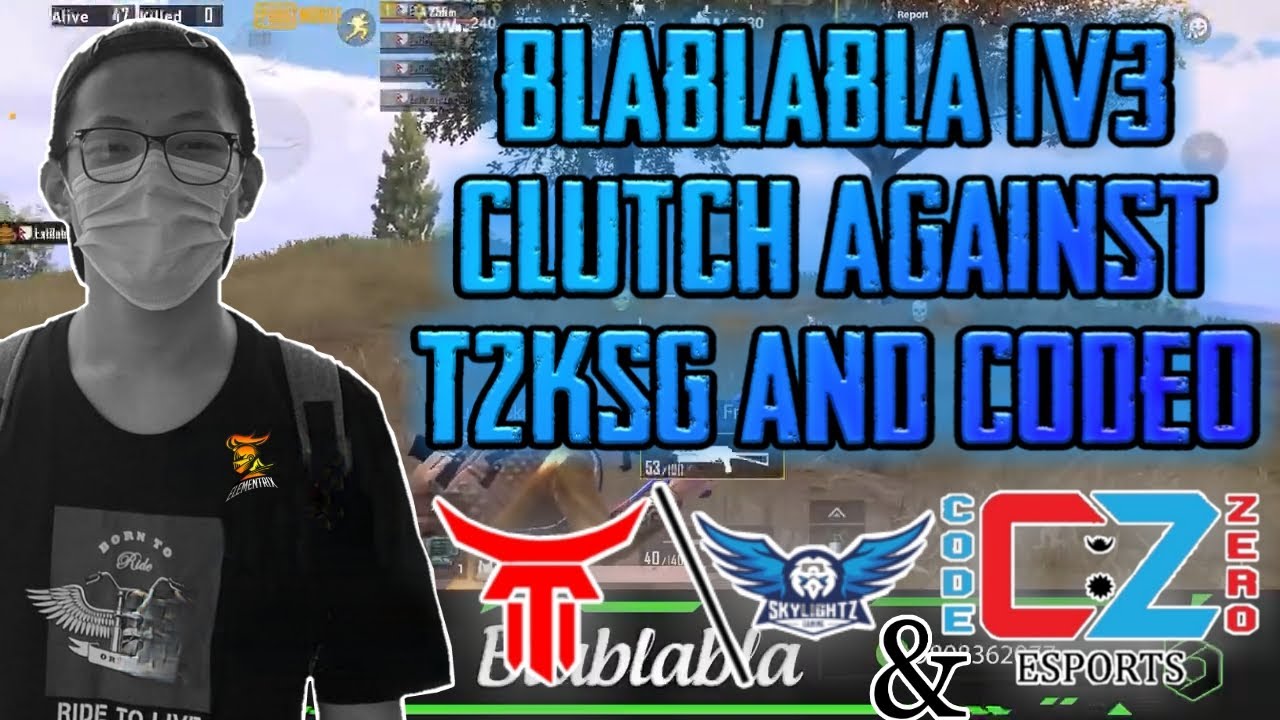 Blablabla 1V3 CLUTCH AGAINST T2Ksg & Code0 🤩 || PMNIS HIGHLIGHTS - GAURABYT ||