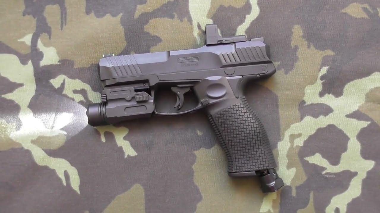 Umarex T4E TPX50 tactical pistol cal. .50 CO2 19,9 J + accessories  & chronograph  + shooting tests.