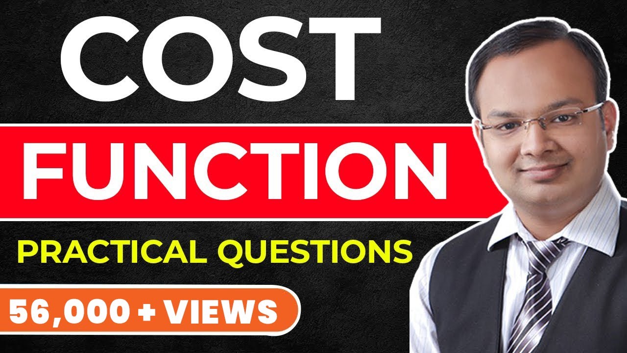 Business Mathematics | Cost Function | Part-2 | Practical Questions |