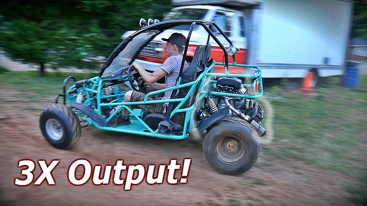 670cc V-Twin on CHINESE Dune Buggy First Ride